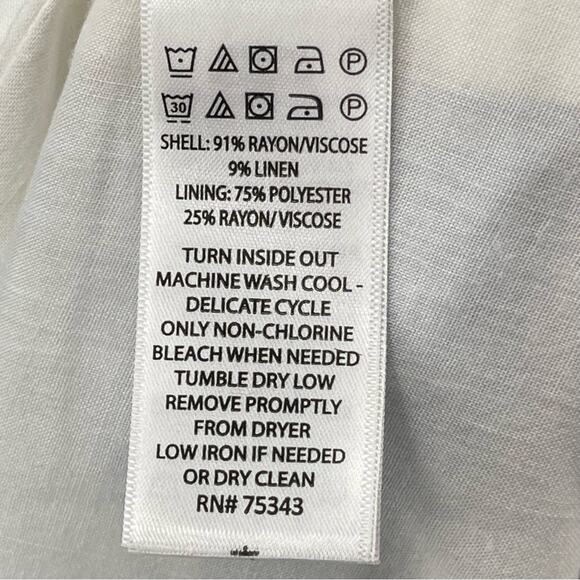 Joie Linen Blend Mini Sun Dress Striped Blue White Milkmaid Beachy Preppy Size 2 - Picture 12 of 12